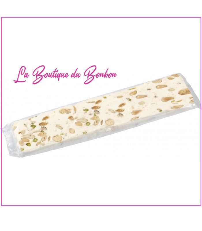 BARRE DE NOUGAT TENDRE AU MIEL ET AUX AMANDES